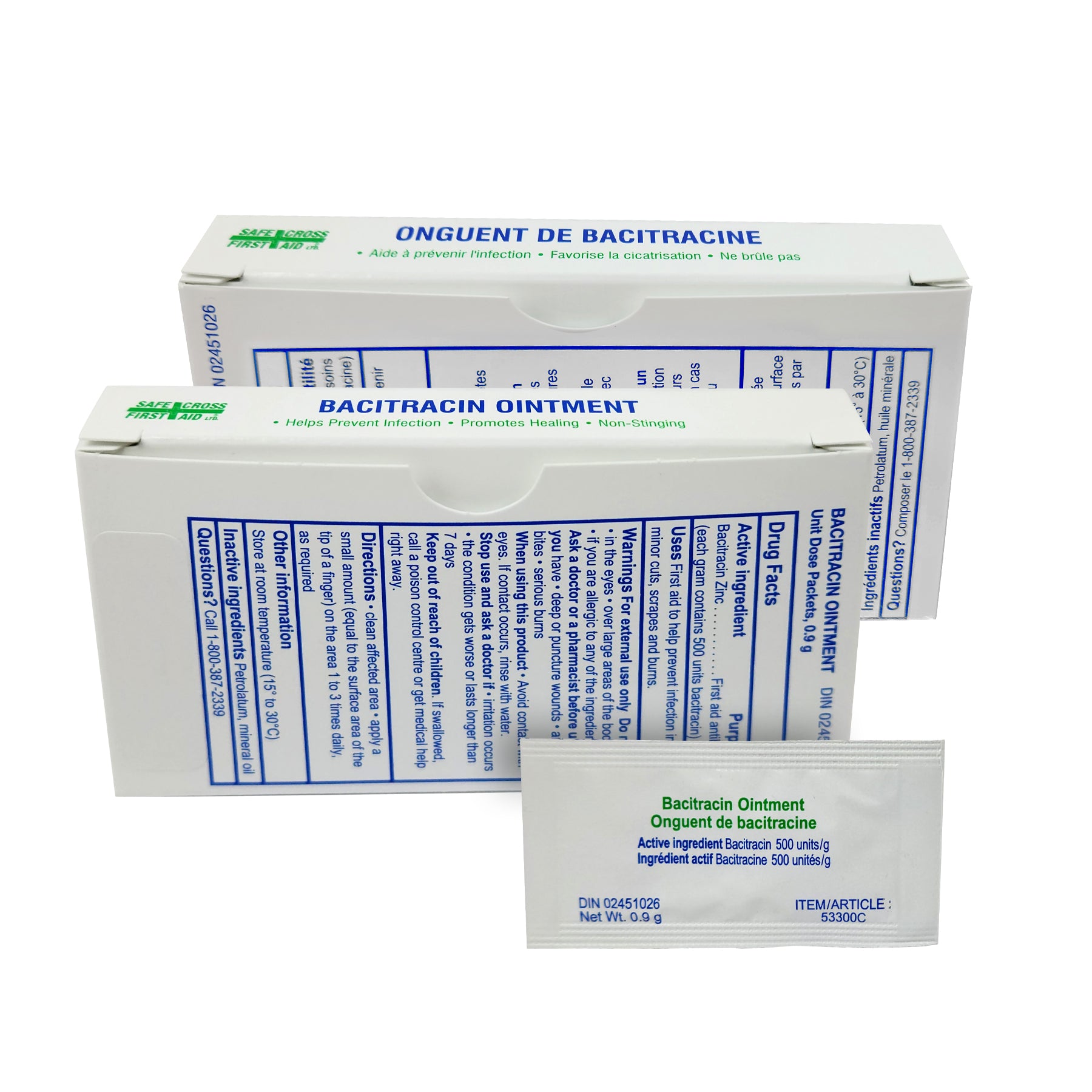 Bacitracin Zinc First Aid Antibiotic Ointment 0.9 g