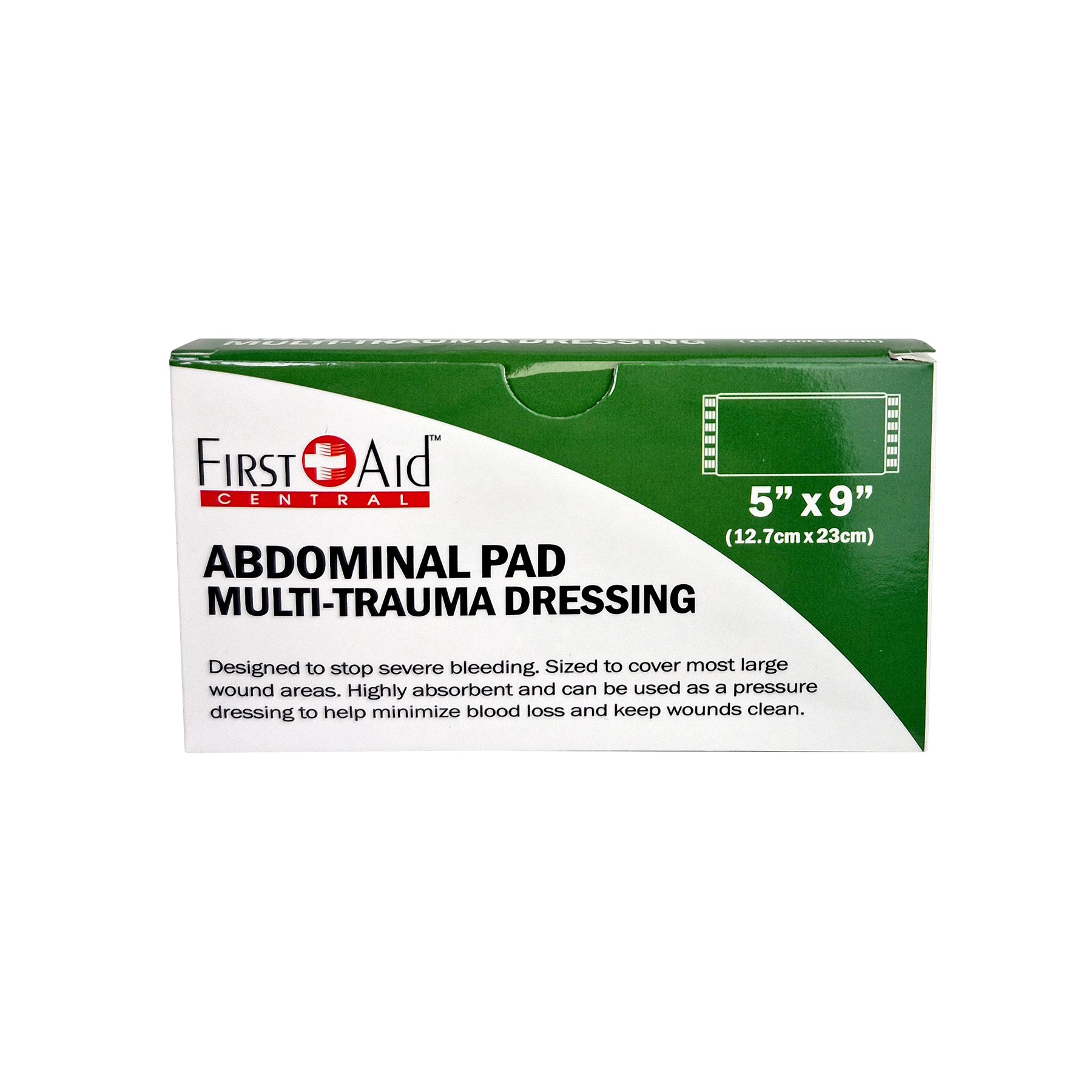 Coussinet abdominal de 5" x 9" - Stérile (1)