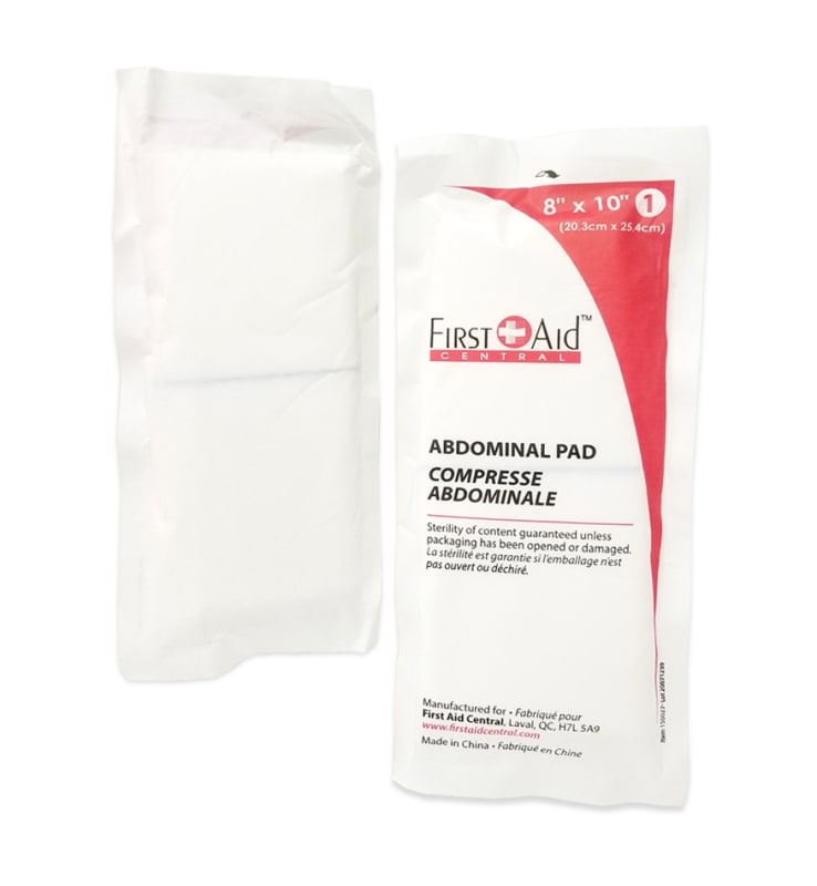Abdominal/Combine Pad 8" x 10" - Sterile