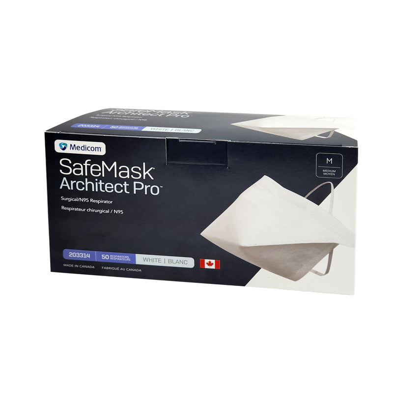 Medicom Architect Pro N95 Mask - Medium - 50/BOX - Made In Canada