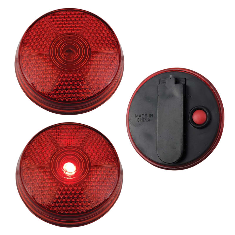 Clignotant d'urgence avec clip (piles incluses)