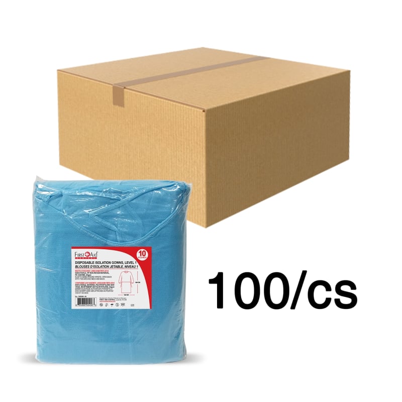 Disposable Isolation Gowns - Level 1 (case of 100)