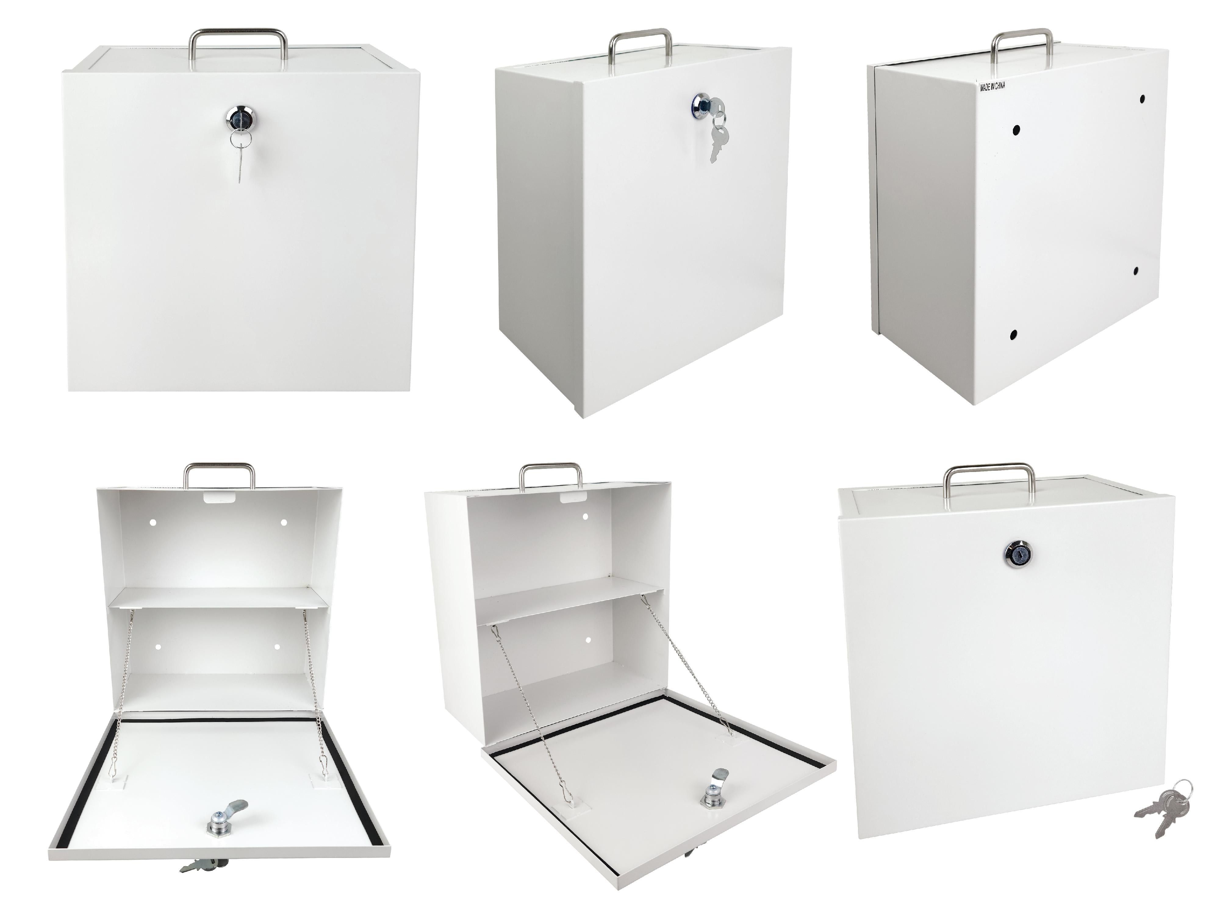 Empty Metal Cabinet w/lock and keys - 12" x 12" x 6" - 15% OFF when adding to cart