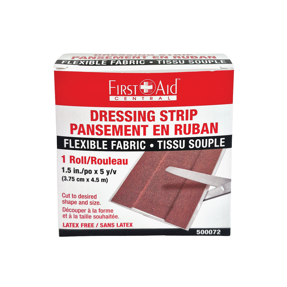 Bande de pansement en tissu, 3,8 cm x 4,6 m (1-1/2" x 5 yds)