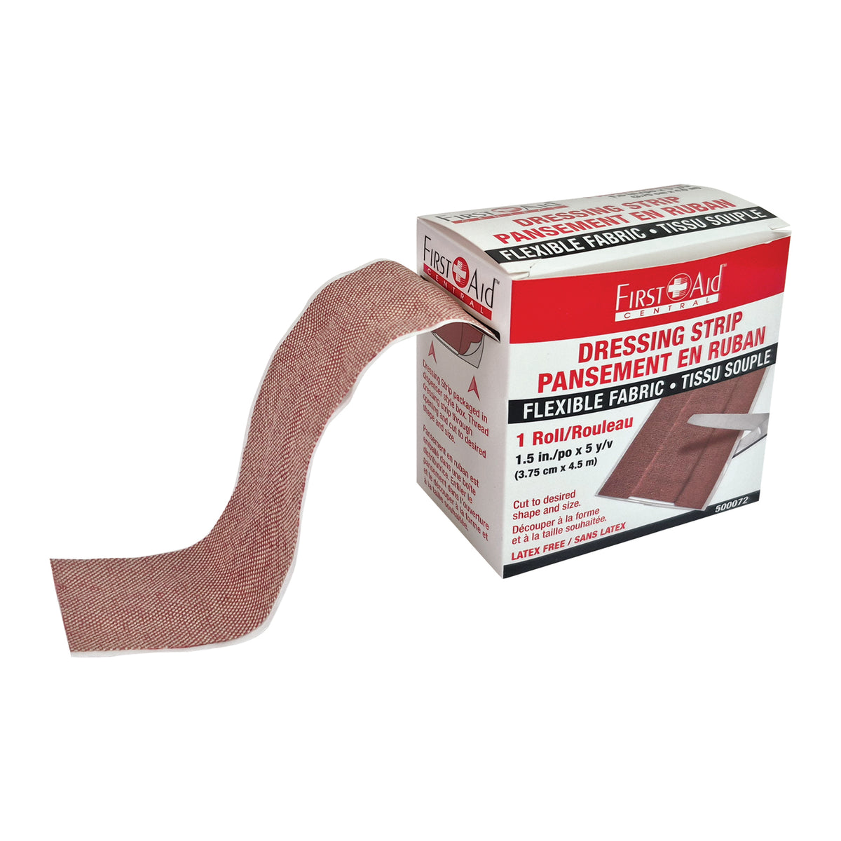 Bande de pansement en tissu, 3,8 cm x 4,6 m (1-1/2" x 5 yds)