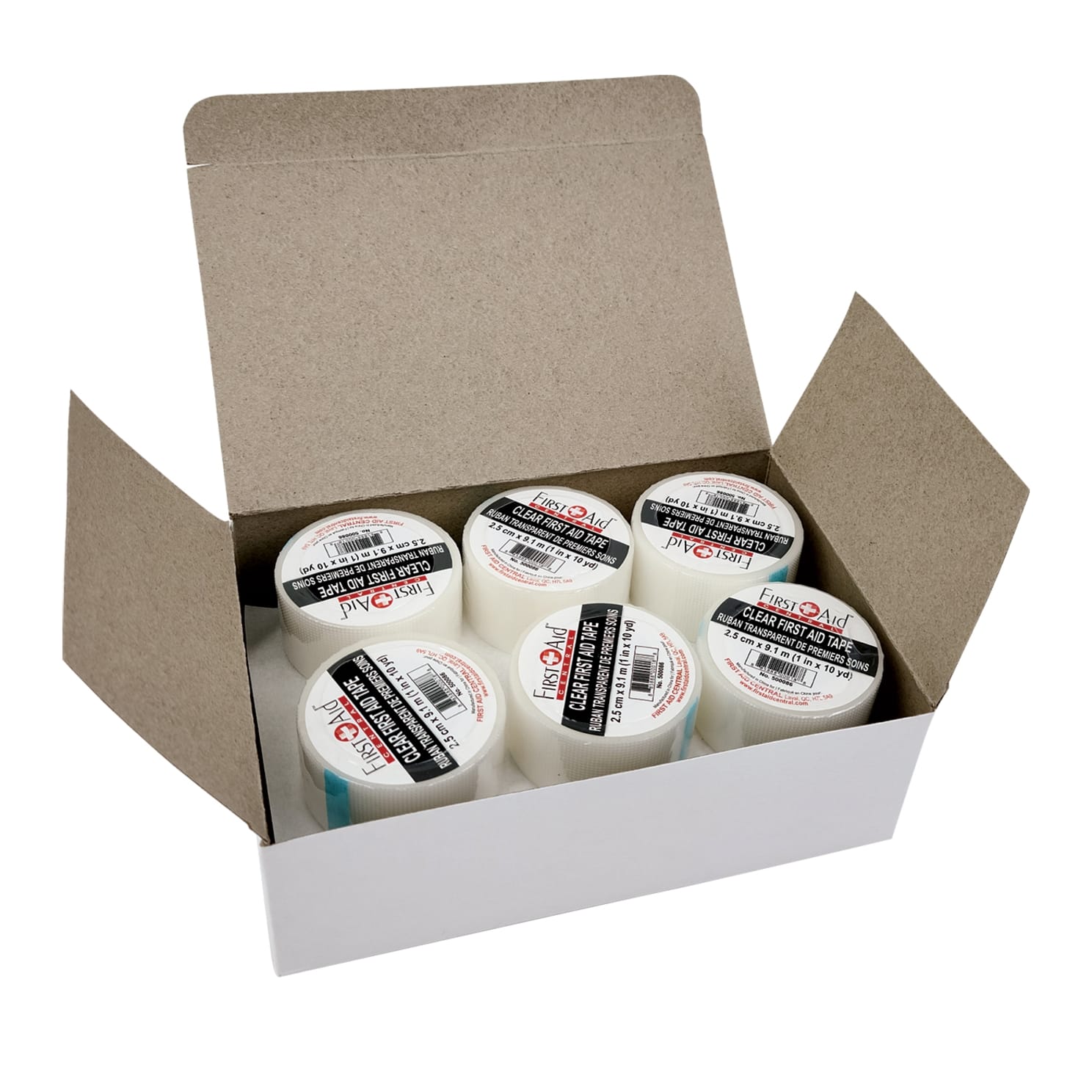 Ruban chirurgical transparent – 1" x 10 verges