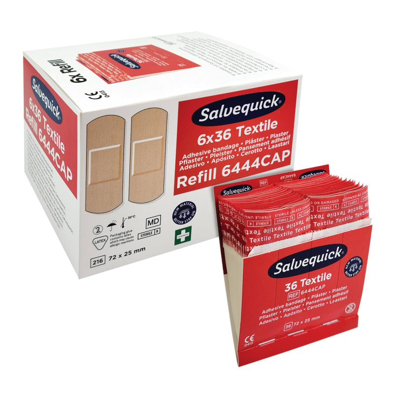 Salvequick Fabric Bandage Refills - 6 x 36's