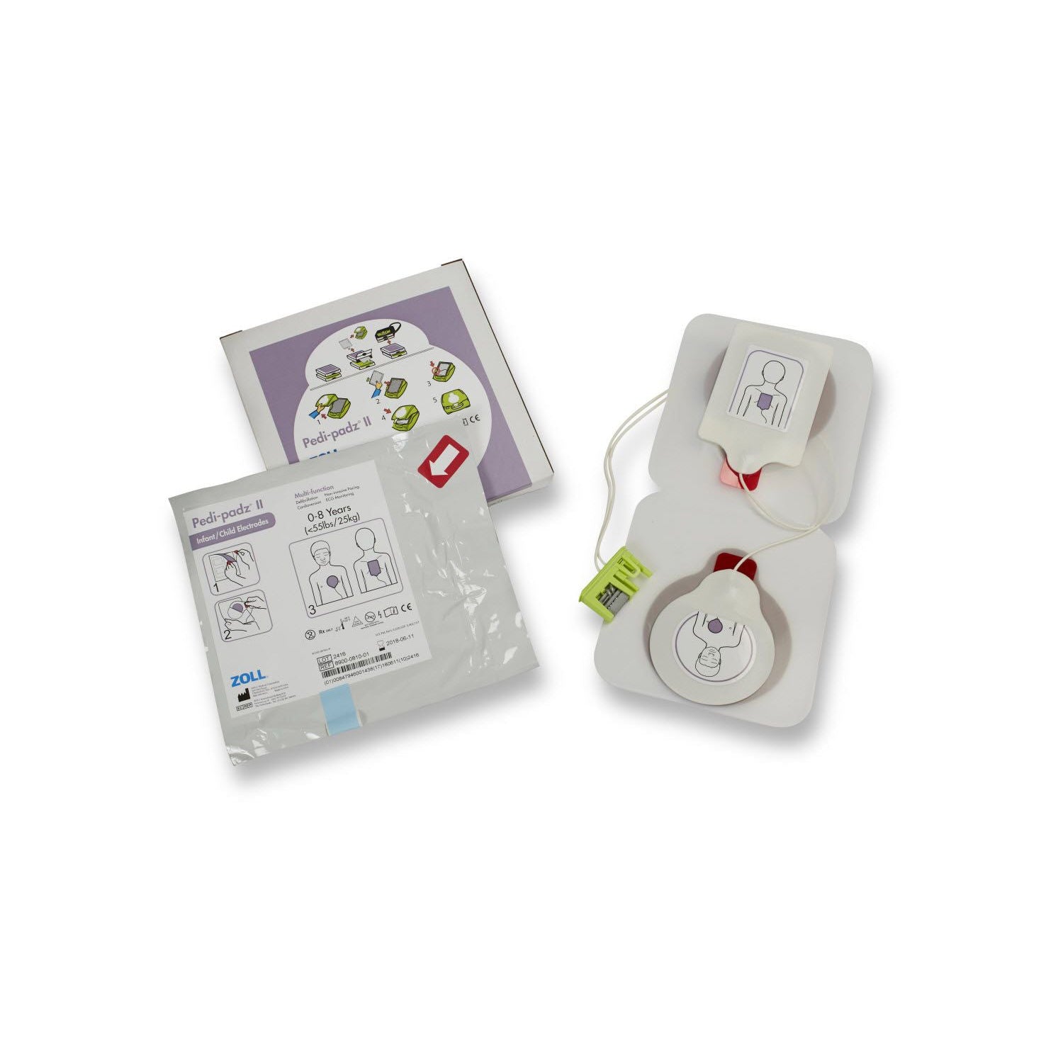 Zoll Pedi Padz II Pediatric Multi-Function Electrodes