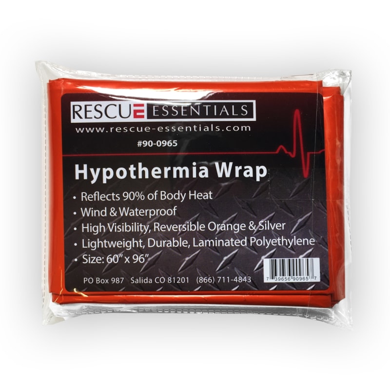 Enveloppe d’Hypothermie, Orange, 60 po x 96 po