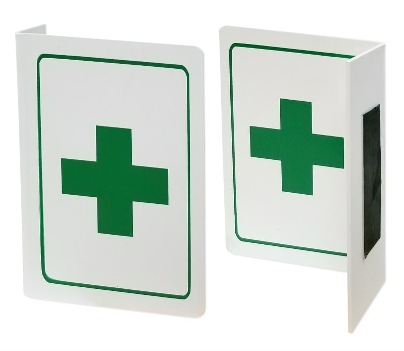 Panneau de premiers secours - Panneau de sécurité en forme de « L »