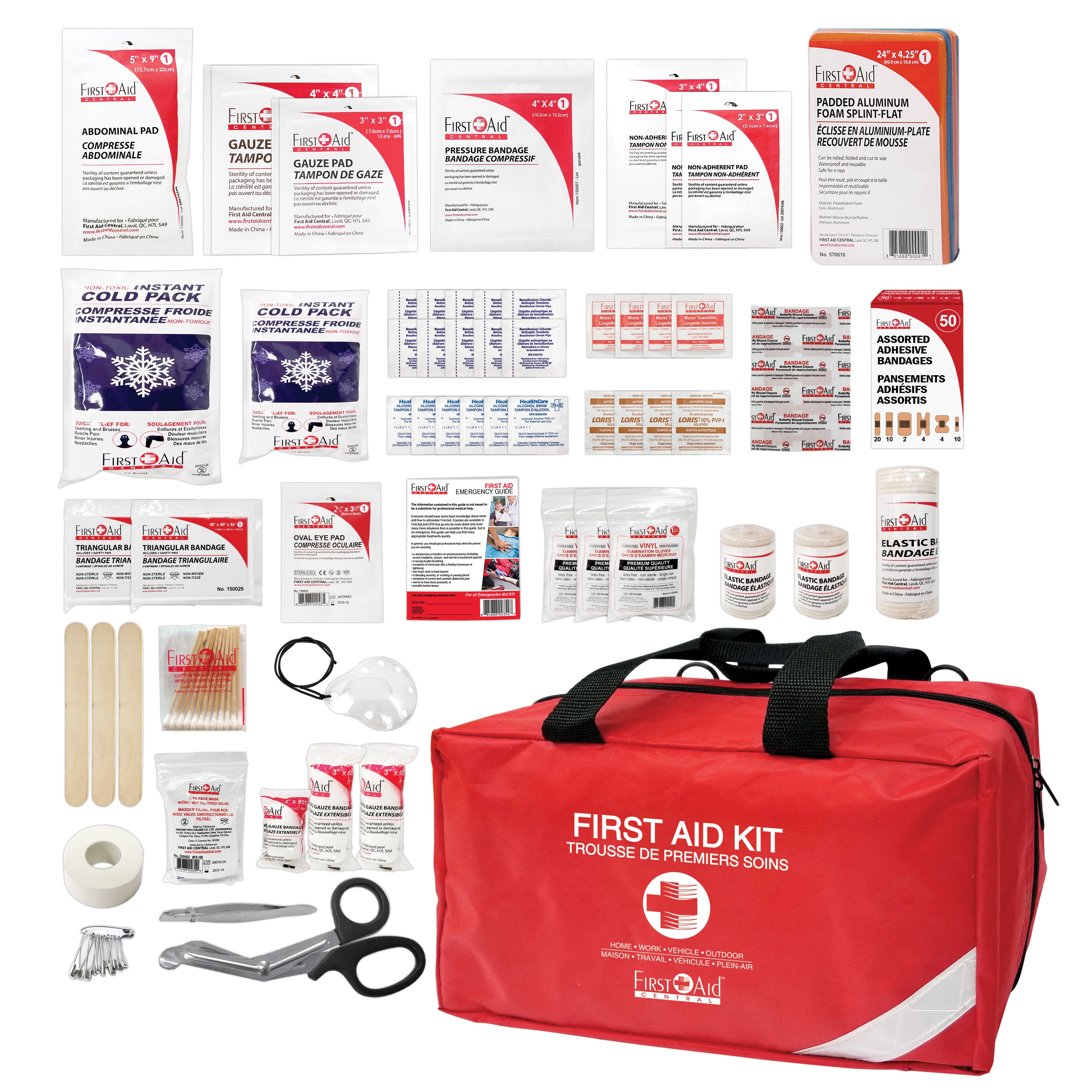 Sports Team, Deluxe First Aid Kit, Nylon, 139pc