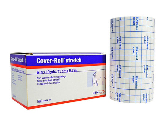 Feuille de fixation adhésive extensible pour rouleau de couverture BSN