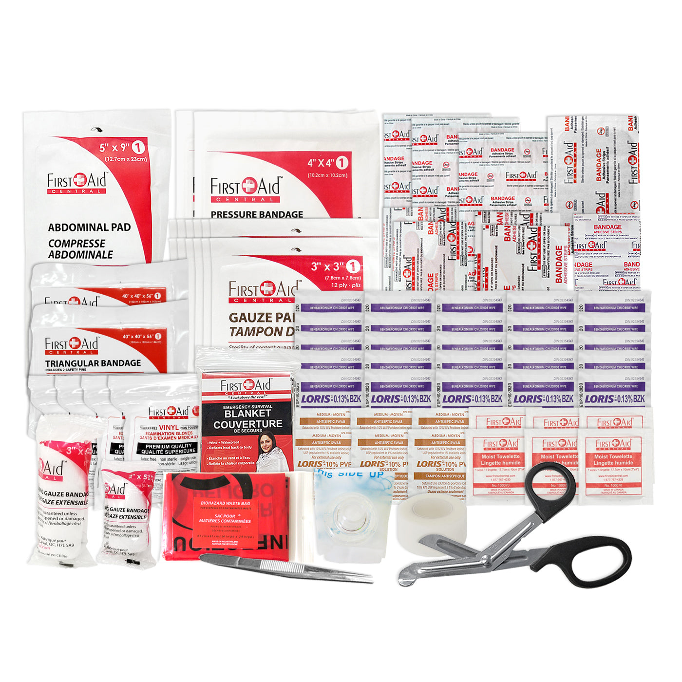 Trousse de premiers soins de base de type 2 et recharge – Petite (2 à 25 travailleurs)