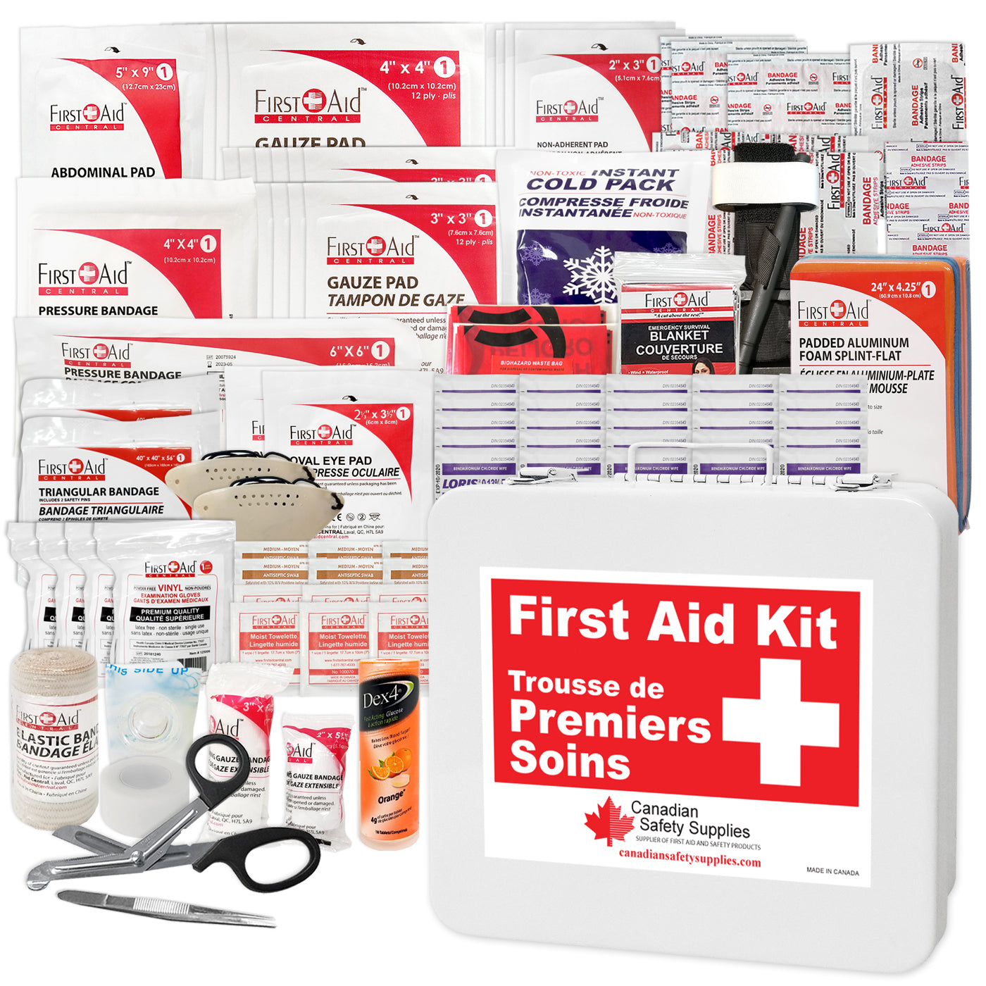 Trousse de premiers soins intermédiaire de type 3 et recharge – Petite (2 à 25 travailleurs)