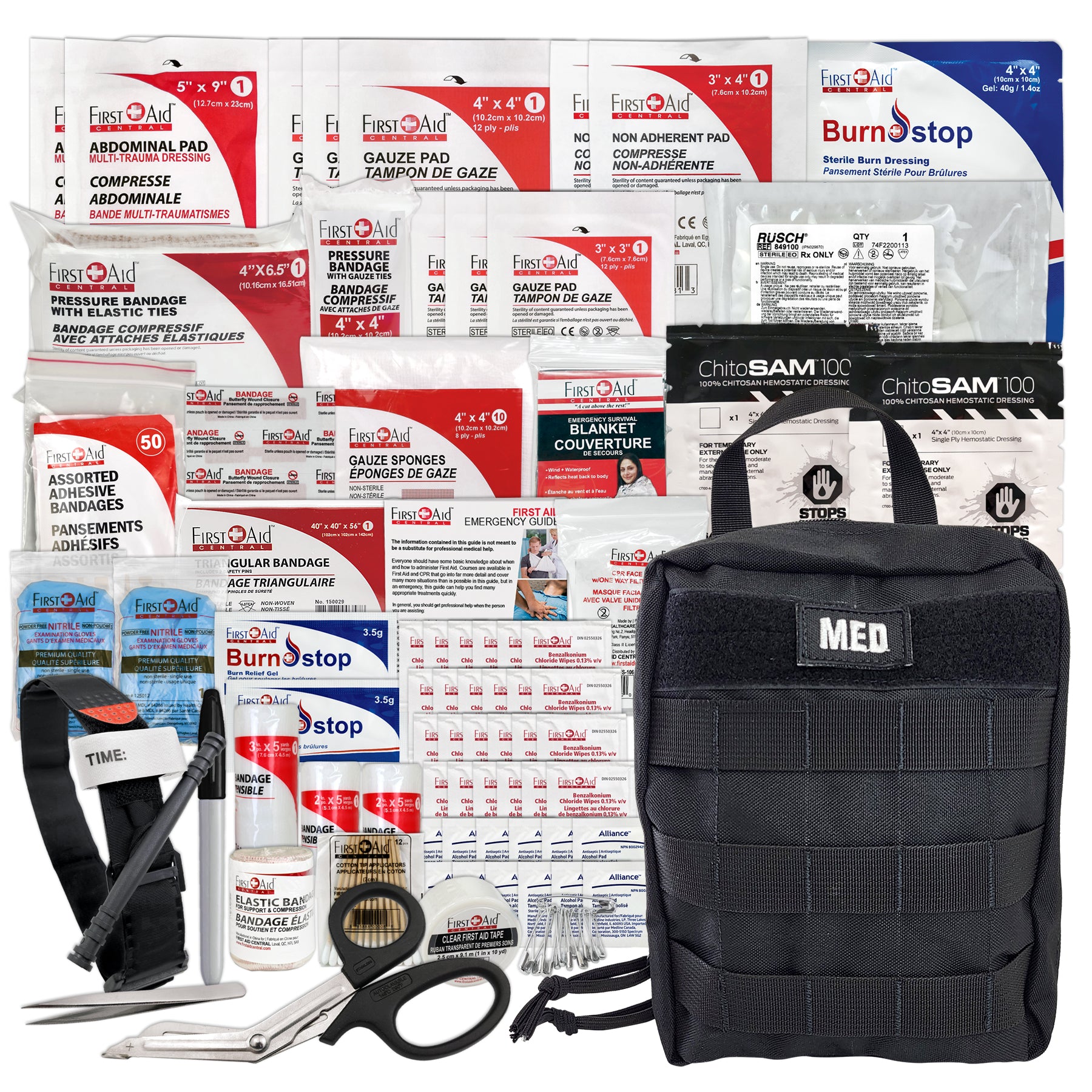 Trousse d'urgence pour traumatologie - sac à dos