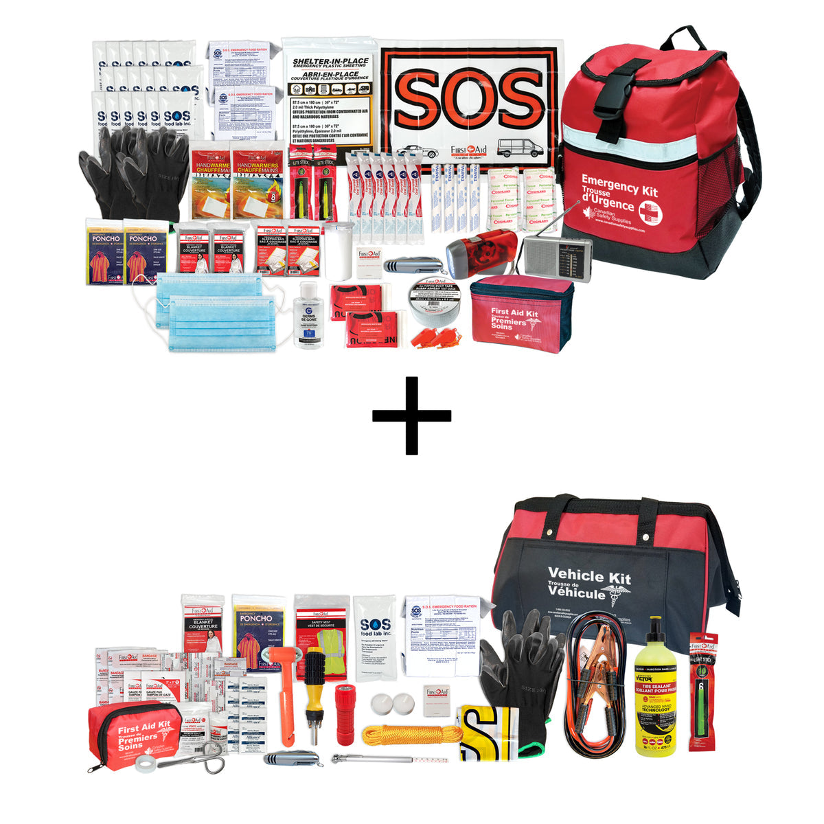 Emergency Preparedness Survival *Bundle* + Receive a Free Multi LED Headlamp