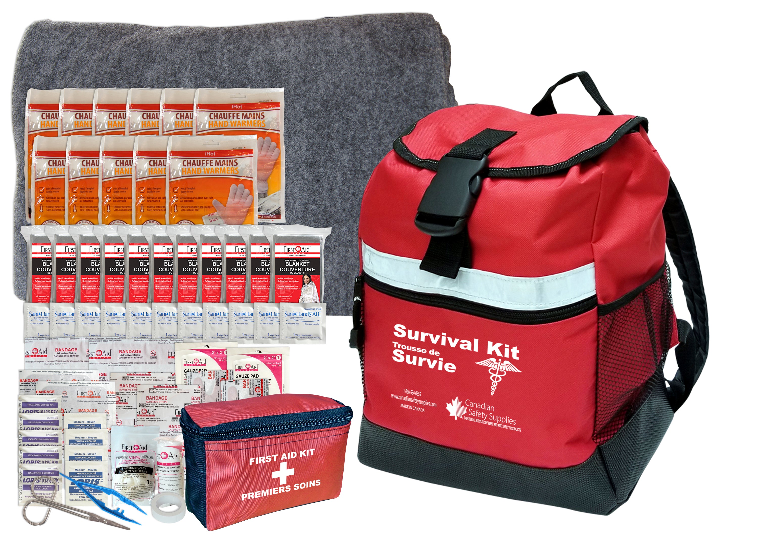 Trousse de survie en classe - 10 enfants + 1 instructeur