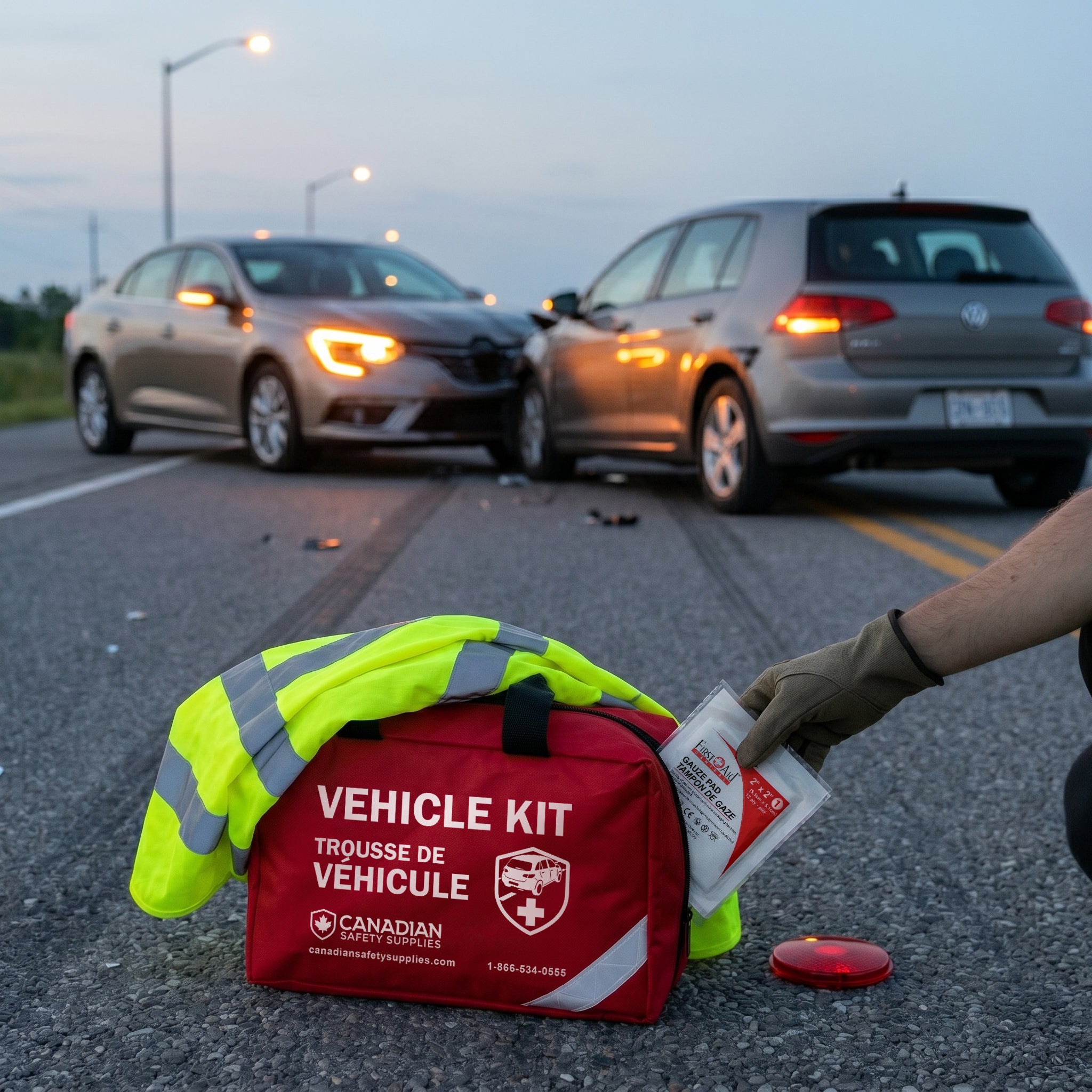 Trousse de sécurité automobile deluxe