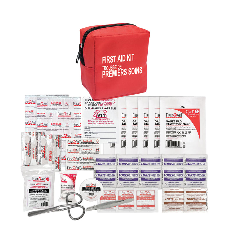First Aid Kit - 44PCS, Nylon Bag