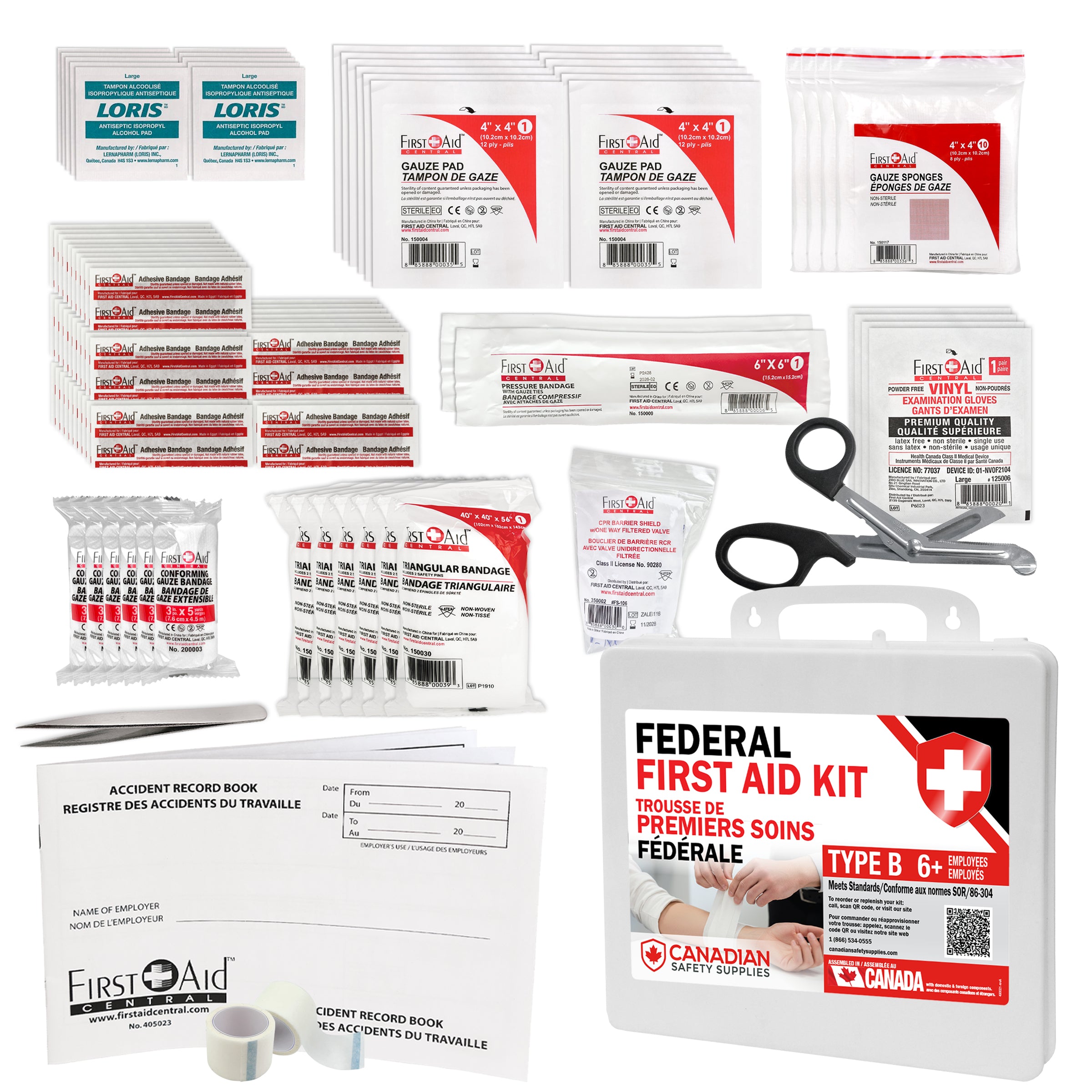 Federal "Type B" First Aid Kit and Refill