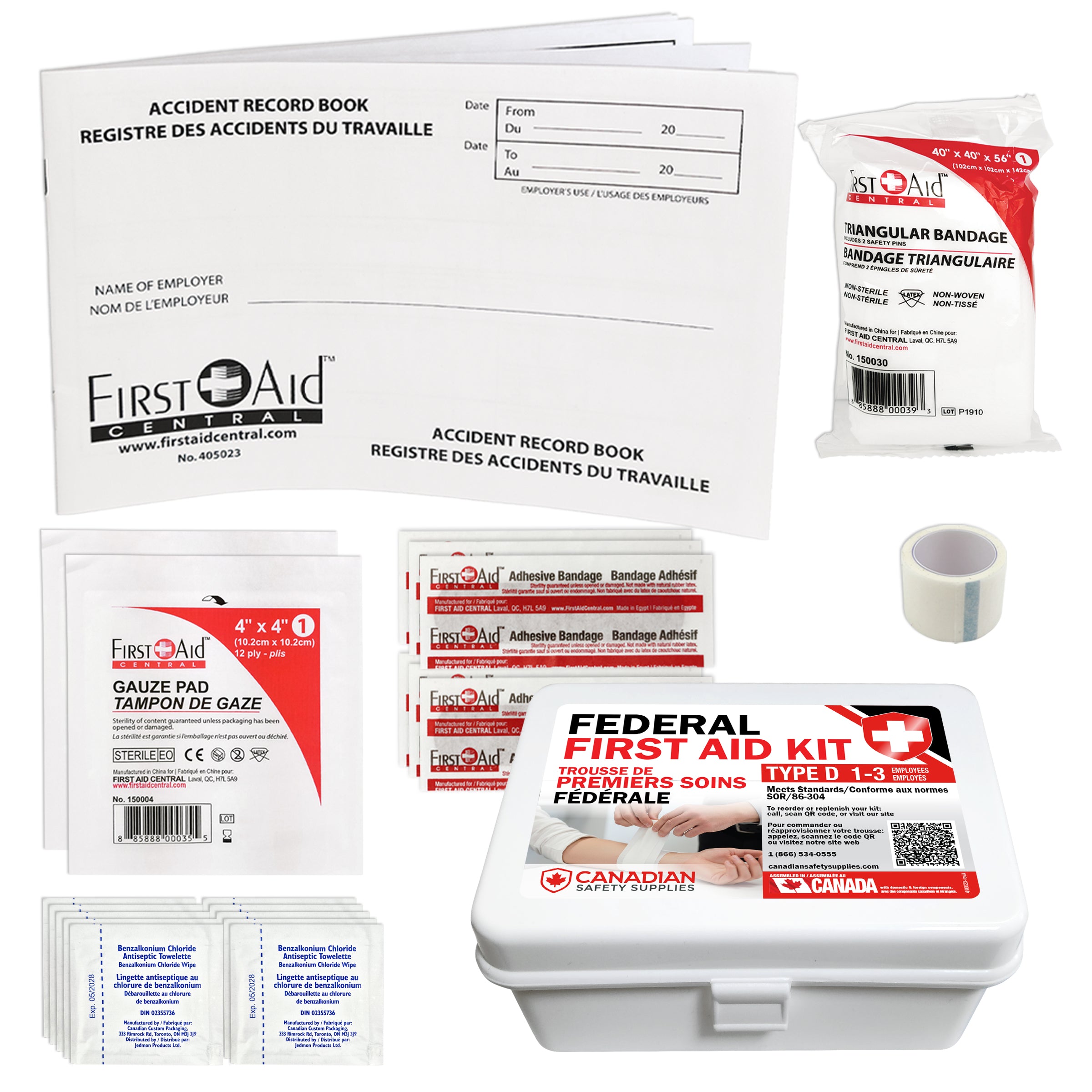 Federal "Type D" First Aid Kit and Refill