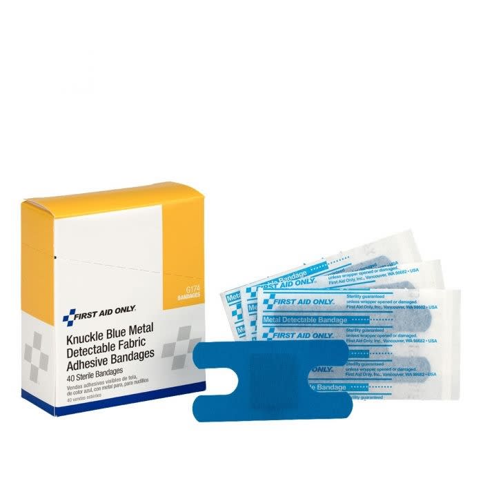 Bandages en tissu détectables en métal bleu pour jointures (40)