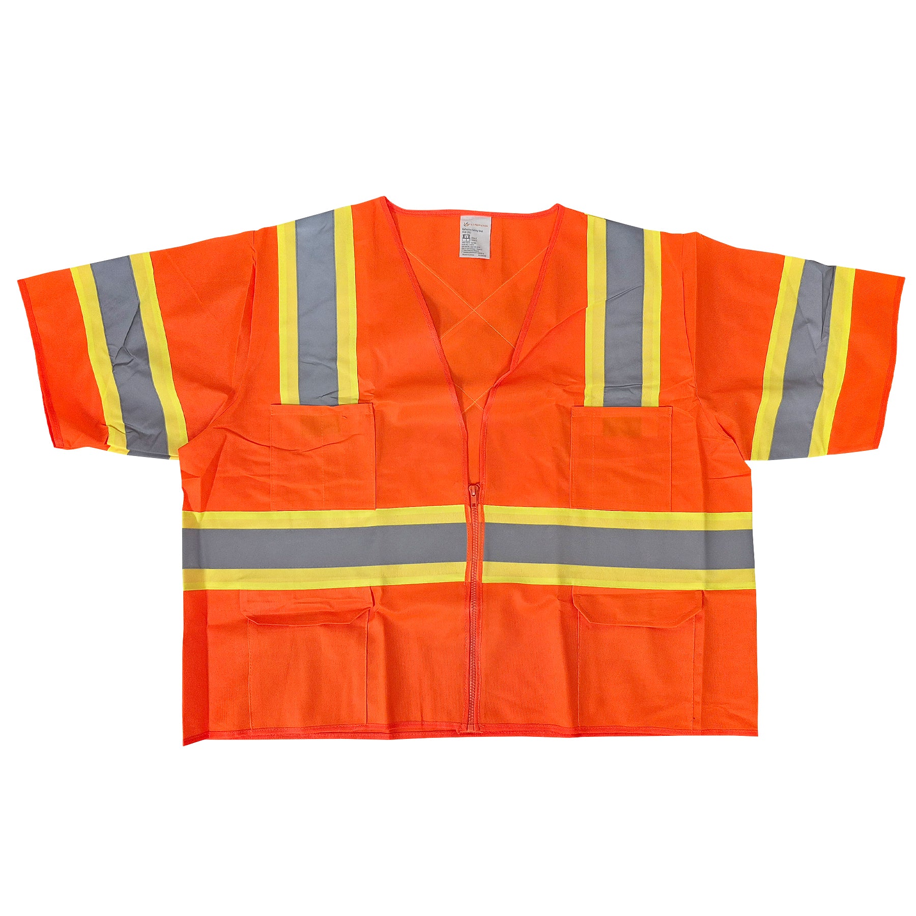 Gilet de sécurité deluxe à haute visibilité - Orange - XL