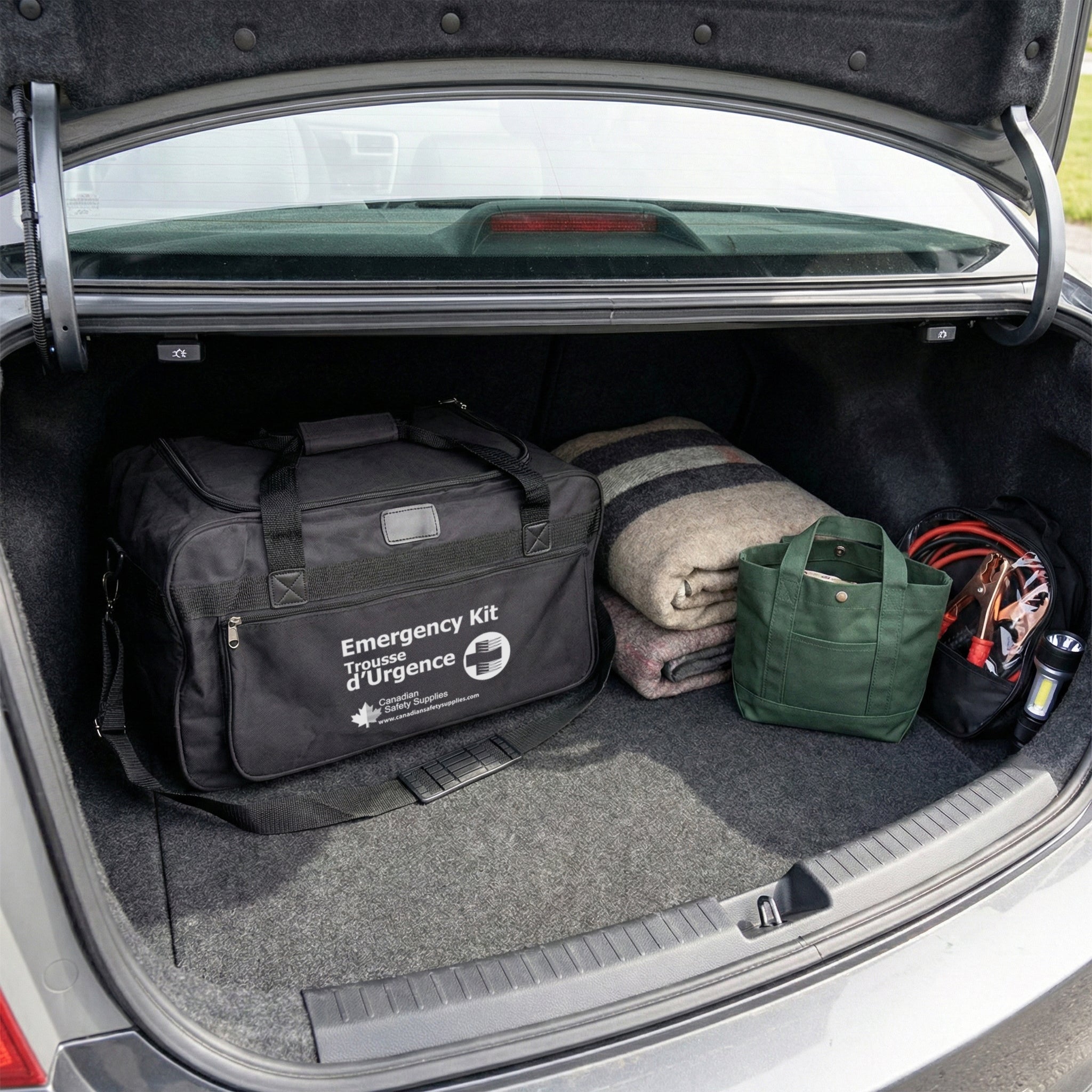 Trousse d'urgence deluxe pour 4 personnes, 72 heures, avec eau