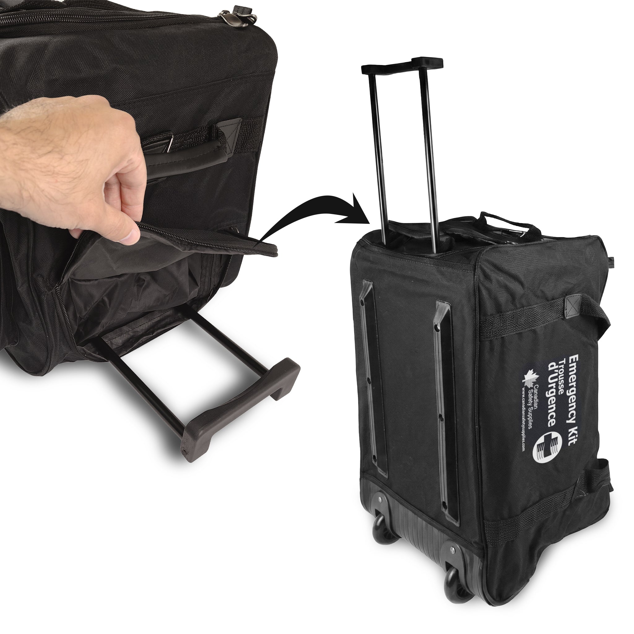 Trousse d'urgence deluxe pour 4 personnes, 72 heures, avec eau