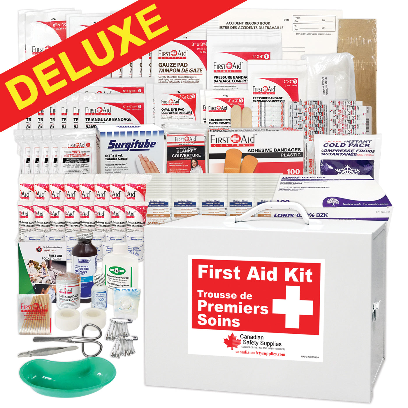 Ontario Section 10 Deluxe First Aid Cabinet - (16-199 Employees)