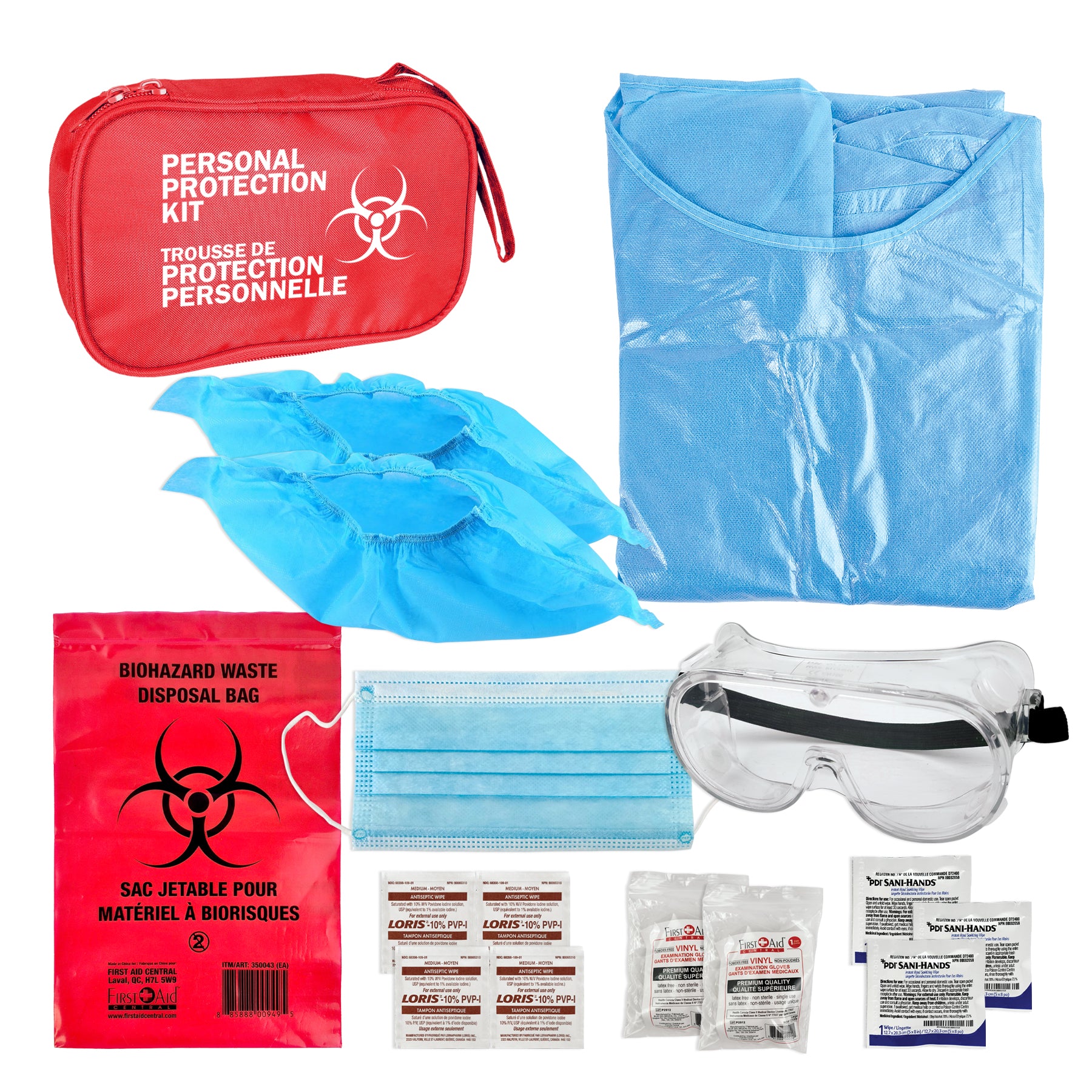 Personal Isolation Kit for Pandemics