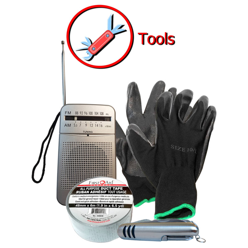 Trousse d'urgence deluxe pour 2 personnes, 72 heures