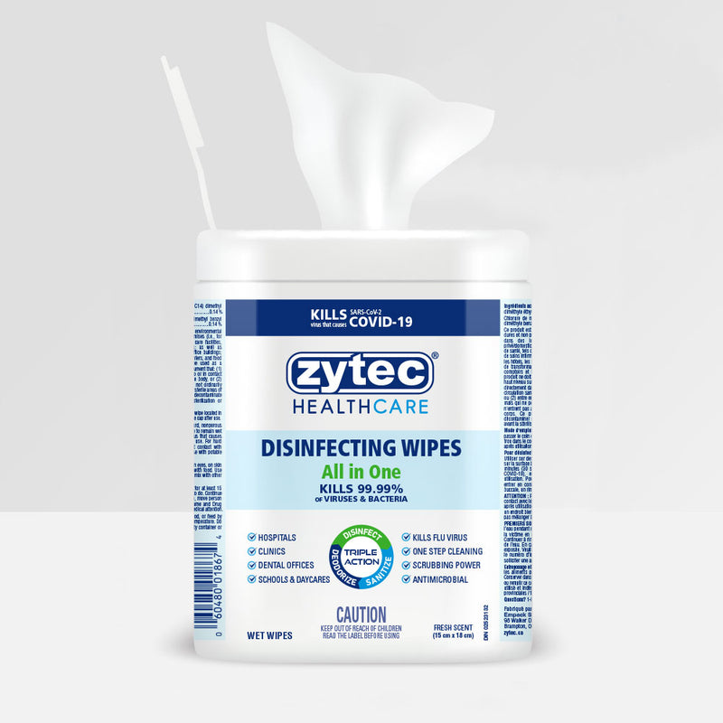Zytec Healthcare All in One Disinfecting Wipes - 180 wipes