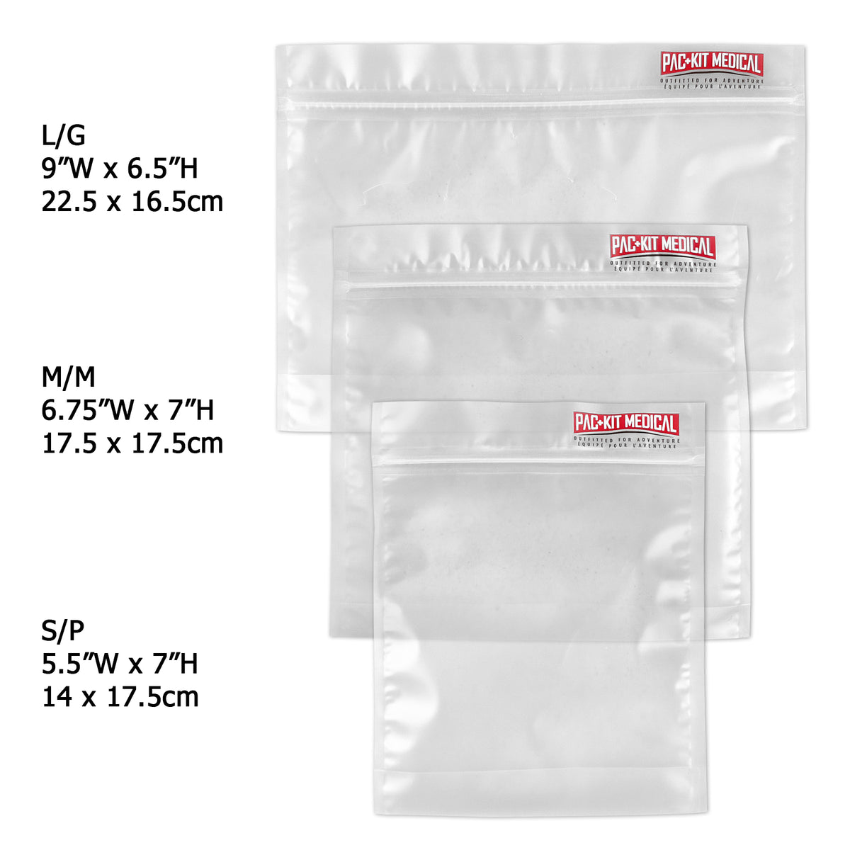Water Resistant Pouches - 3 Pack