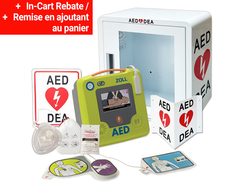 Ensemble Zoll AED 3 + Trousse de contrôle des saignements (Valeur 70 $)