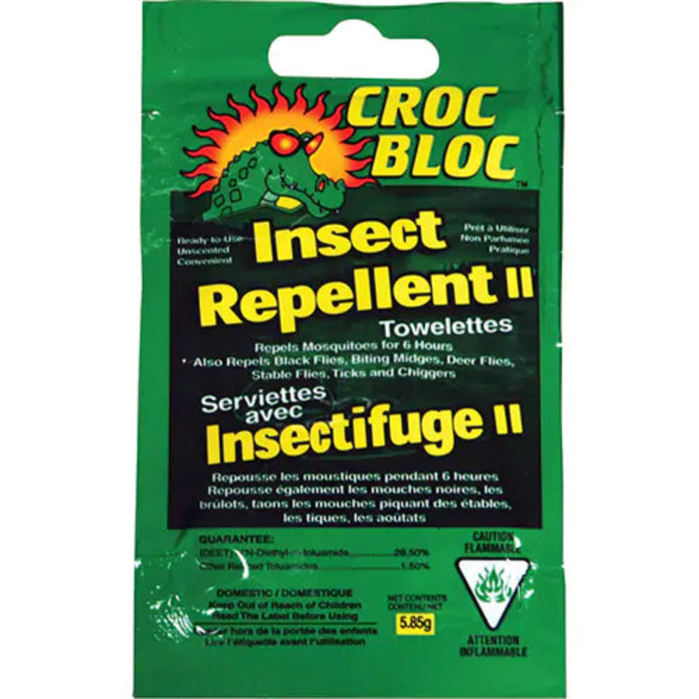 Insect Repellent Towelette Croc Bloc