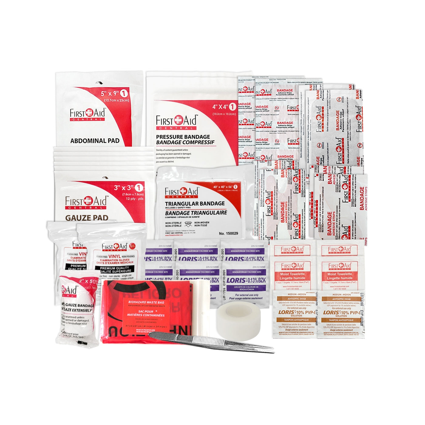 Trousse de premiers soins personnelle de type 1 et recharge