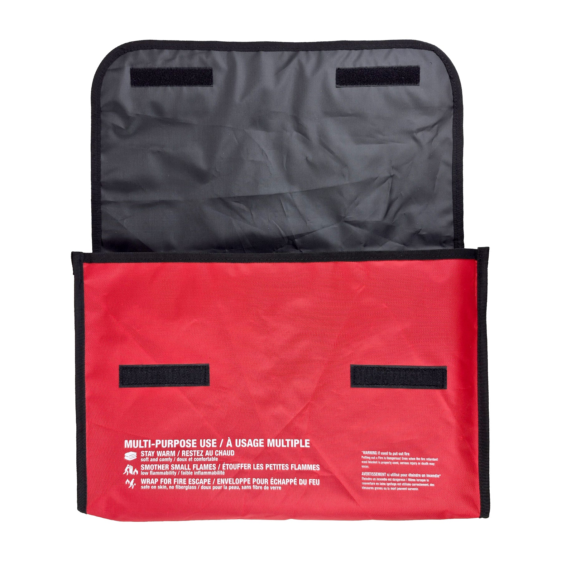 Couverture Ignifuge en Laine (80% Laine) 62" x 84" avec Sac de Transport Robuste