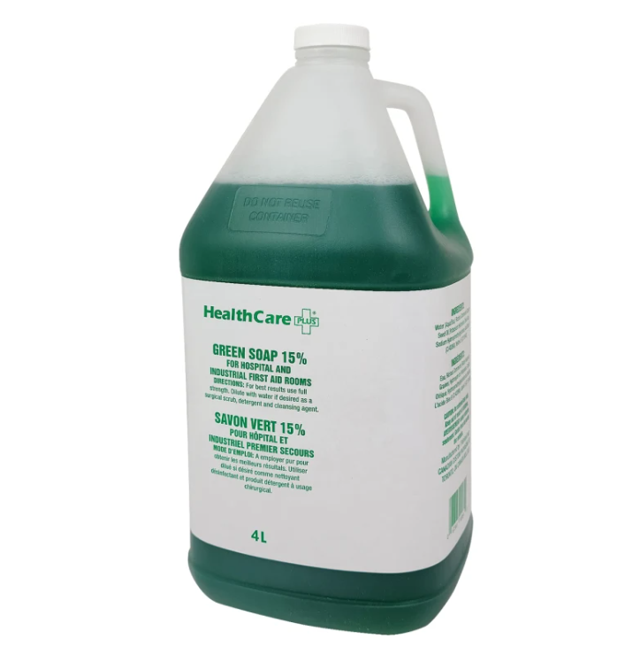Savon vert (60 ml, 250 ml, 500 ml ou 4 litres)