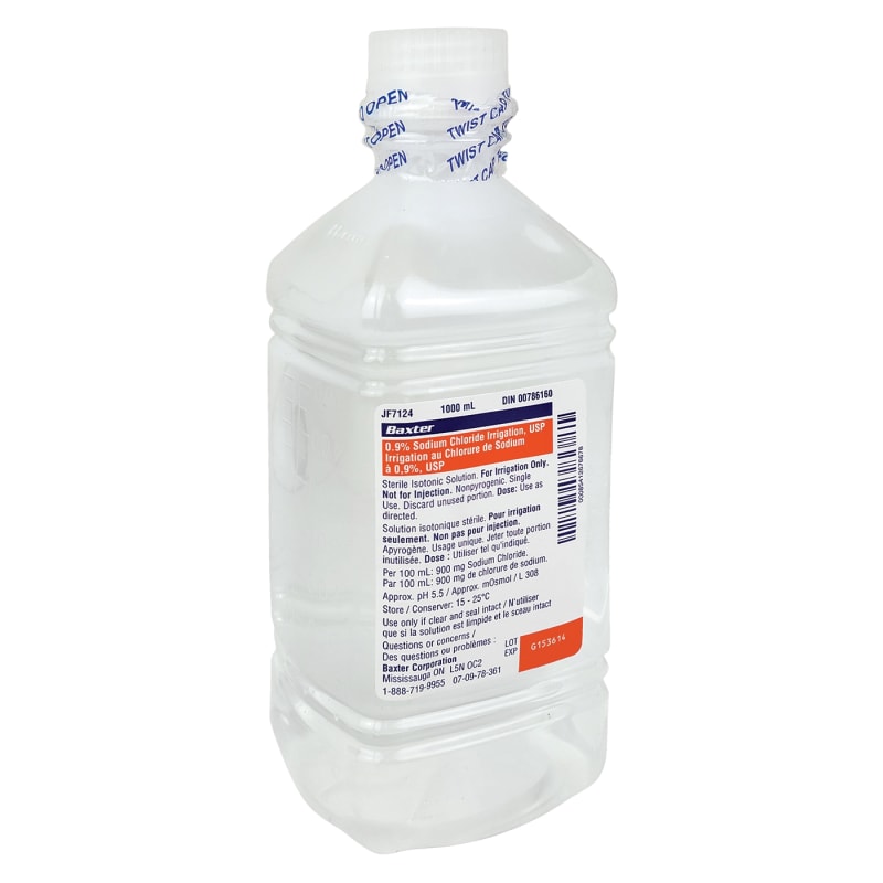 Sodium Chloride Irrigation 0.9% - 500 ml or 1000 ml