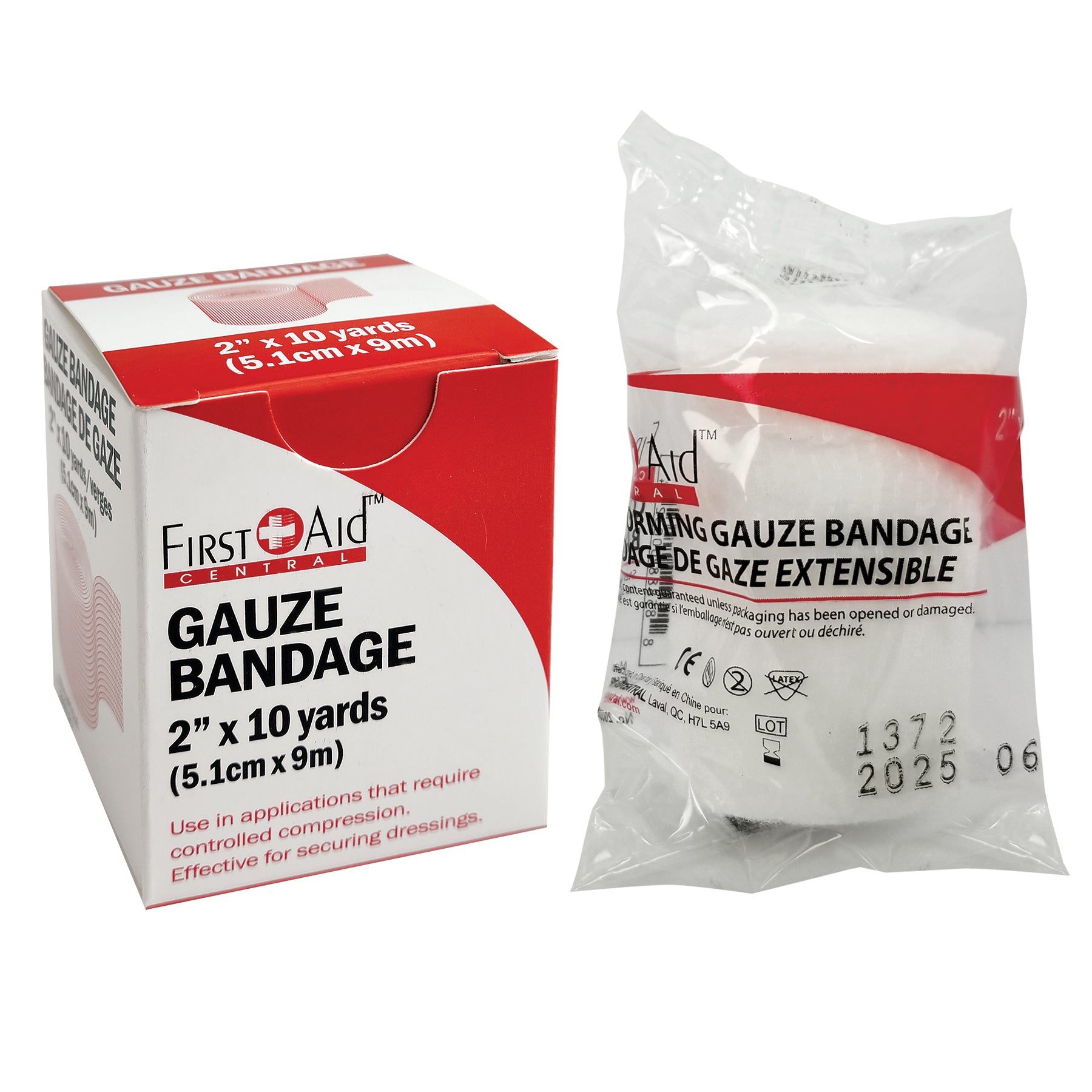 Conforming Gauze Bandages, 2" x 10 yards, Sterile - In a box