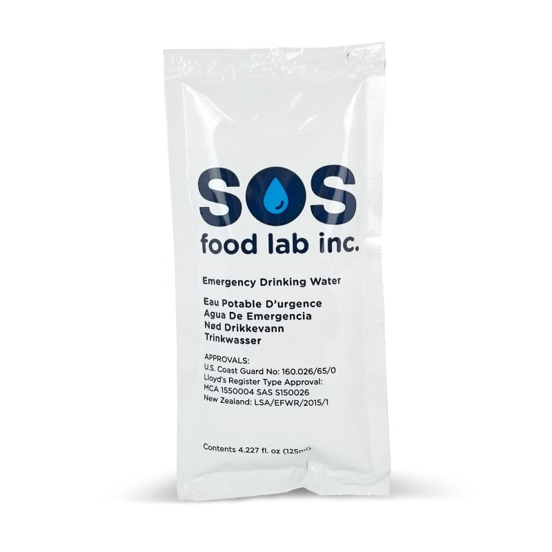 SOS Food Lab - Eau potable purifiée d'urgence (125 ml)