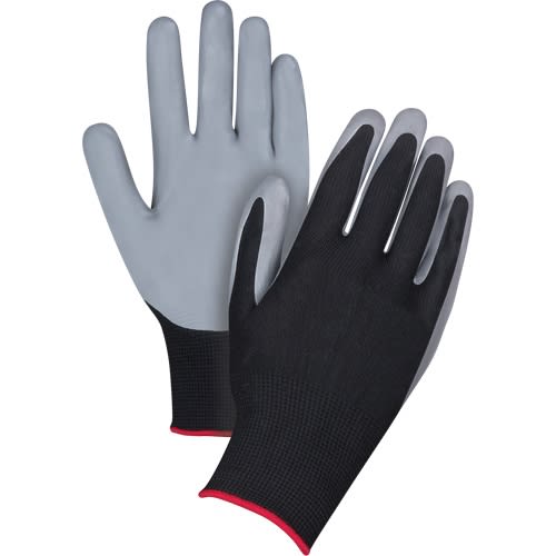 Black Nitrile Coated Gloves (1 pair)