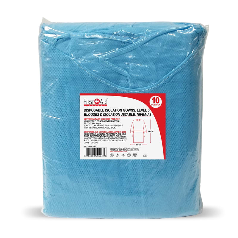 Disposable Isolation Gowns Level 3 (pack of 10)