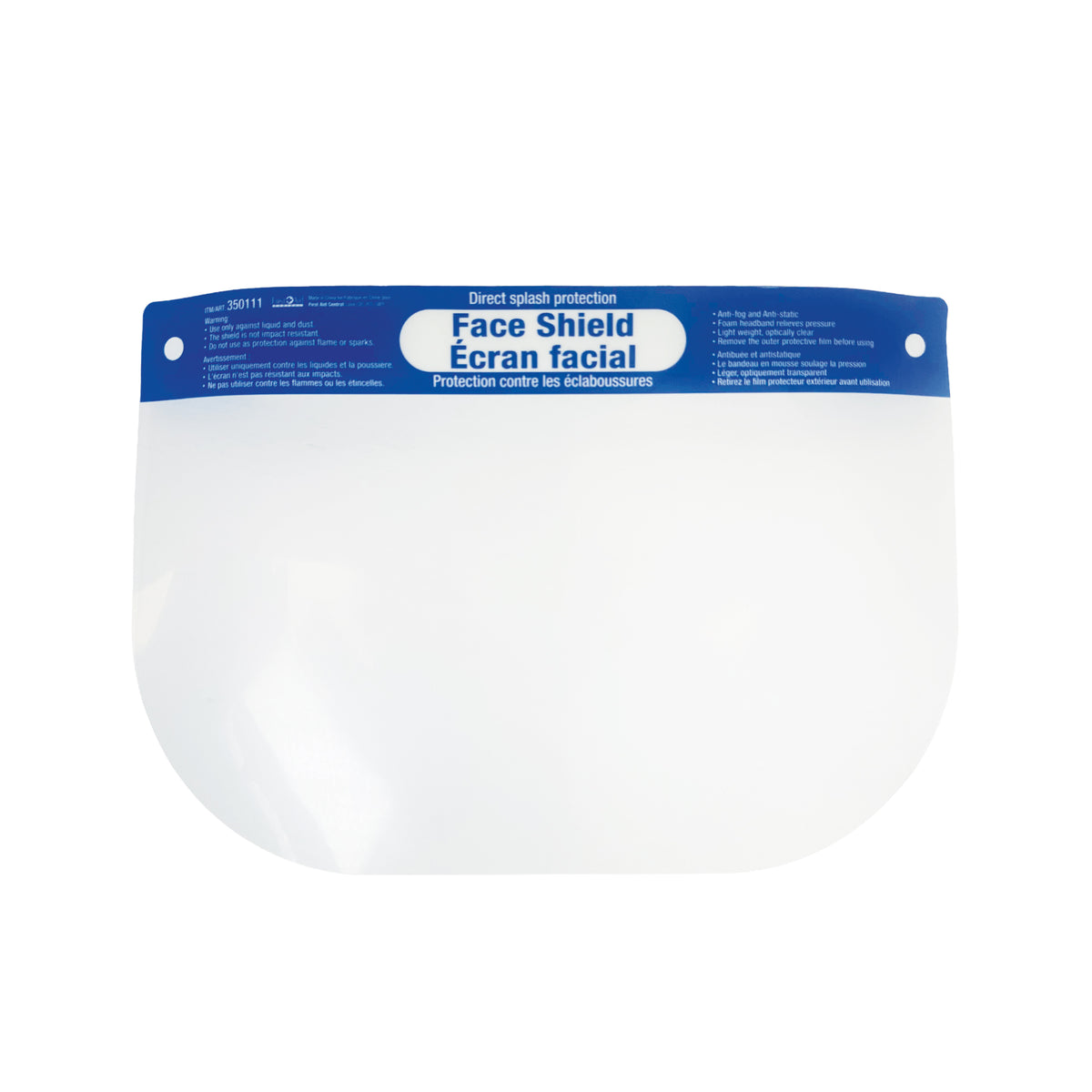 Visière transparente