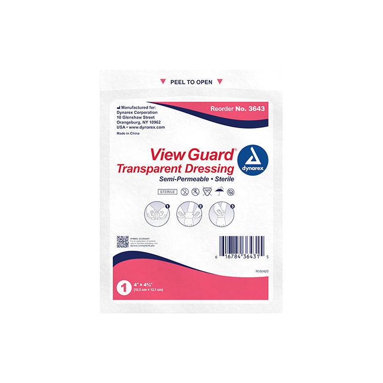 View Guard Transparent Dressings - Sterile - 4" x 4.75