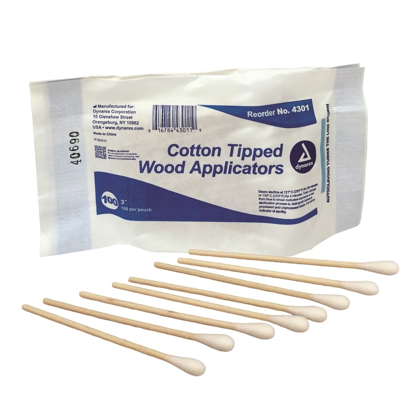 Cotton Tipped Applicator 3" (100)