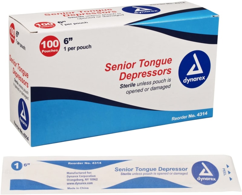 Tongue Depressors 6" Sterile, (100)