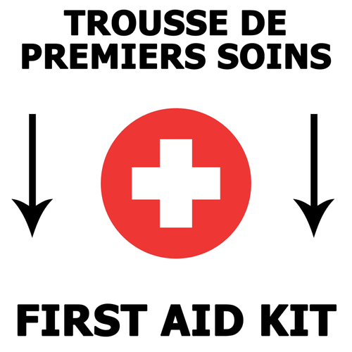 Autocollant mural trousse de premiers soins