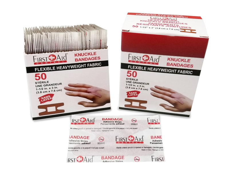 HEAVY Weight Fabric Adhesive Bandages Knuckle (box of 50)